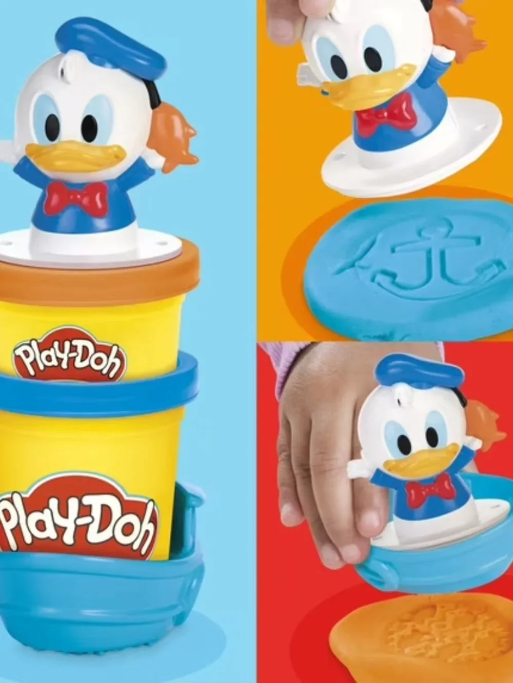 Play-Doh Disney Junior Stamp and Go Donald Duck, Kids Arts & Crafts 2+, NEW